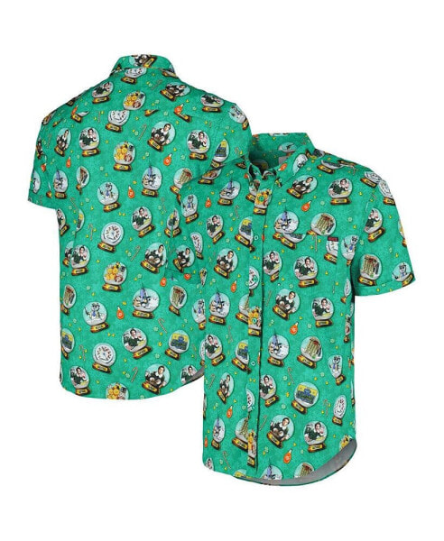 Men's and Women's Green Elf Son of a Nutcracker KUNUFLEX Button-Down Shirt