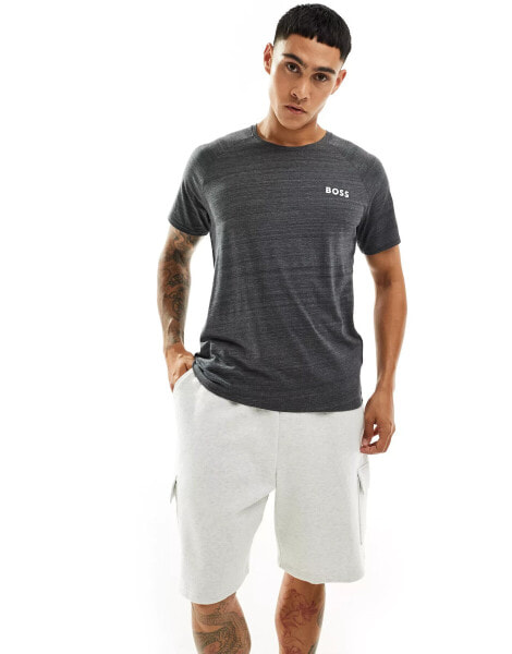 Boss Bodywear Rise t-shirt in grey