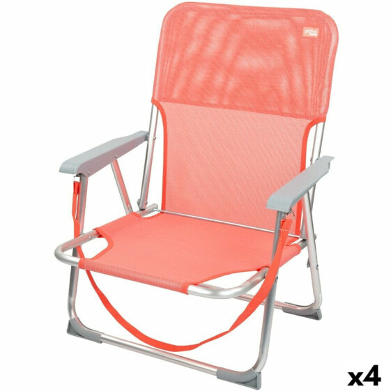 Складной стул Aktive Flamingo Коралл 44 x 72 x 35 cm (4 штук)