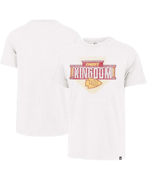 Men's White Distressed Kansas City Chiefs Regional Franklin T-shirt