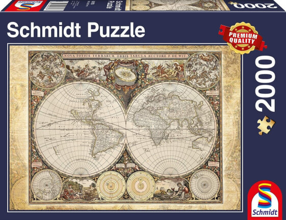 Schmidt Spiele 58178 Jigsaw Puzzle 2,000 Pieces Historical World Map
