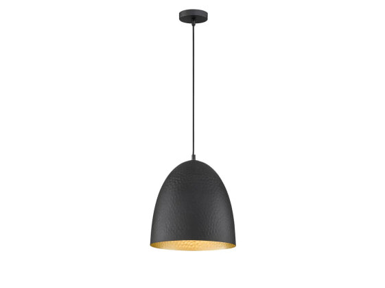 Retro Pendelleuchte dimmbar schwarz Gold