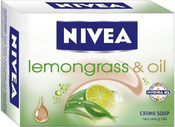 Кусковое мыло освежающее Nivea Lemongrass+Oil 100г
