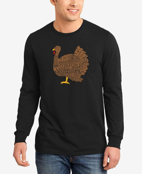 Men's Thanksgiving Word Art Long Sleeve T-shirt
