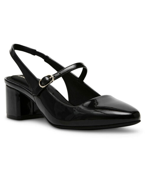 Women's Pia Block Heel Mary Jane Slingback Pumps