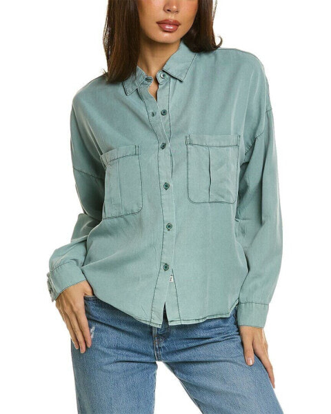 Vintage Havana Washed Twill Shirt Women's Green S