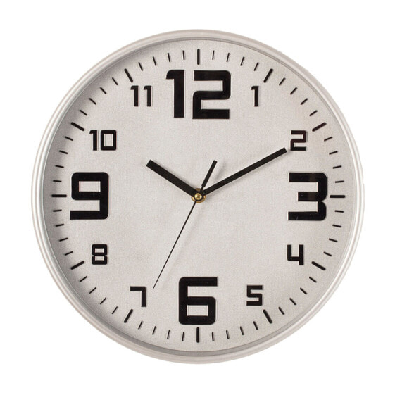Настольные часы Atmosphera Серебристый полипропилен (Ø 30 cm)