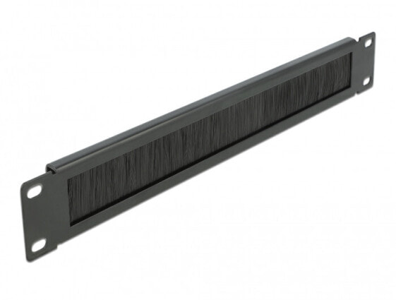Delock 66288 - Cable management panel - Black - Metal - 1U - 48.3 cm (19") - 44.2 mm