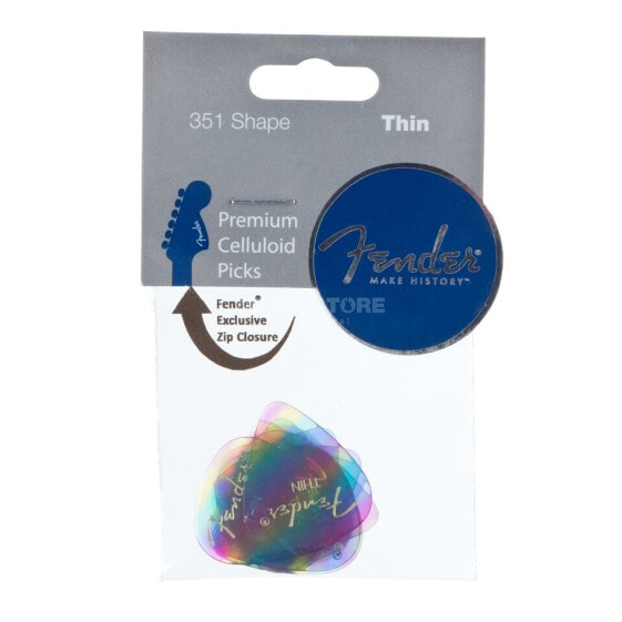 Fender Picks 351 Rainbow thin 12er Set Premium Celluloid