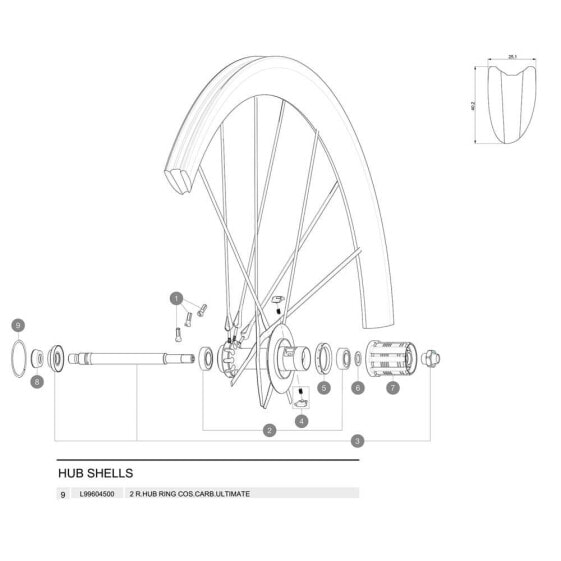 MAVIC Cosmic Carbone Ultimate Rear Hub Rings 2 Units