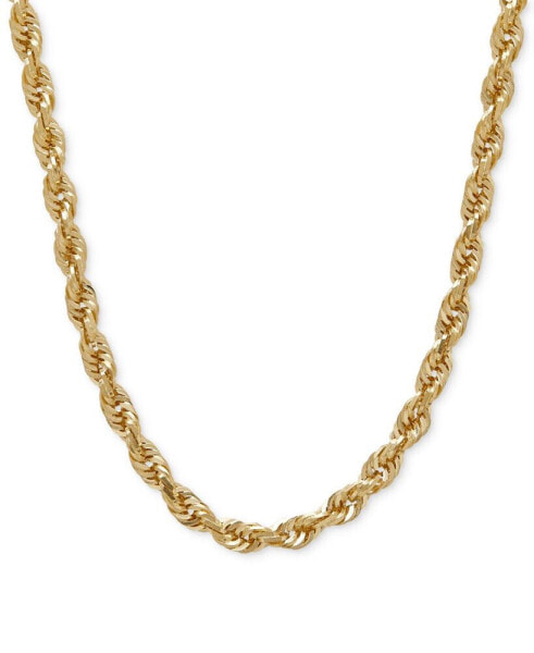 Macy's glitter Rope 22" Chain Necklace (4mm) in 14k Gold