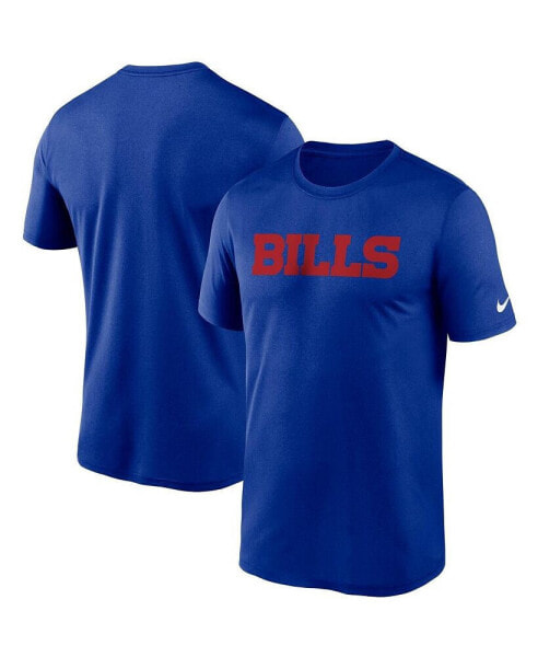 Men's Royal Buffalo Bills Wordmark Legend Performance T-shirt