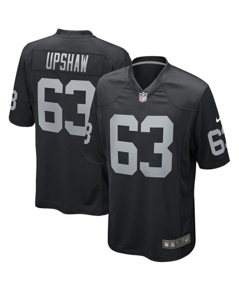 Men's Gene Upshaw Black Las Vegas Raiders Game Retired Player Jersey