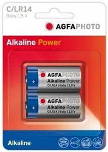 AgfaPhoto 110-802626 - Single-use battery - C - Alkaline - 1.5 V - 2 pc(s) - Blue - Gray