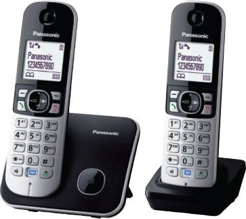 Telefon stacjonarny Panasonic KX-TG6812PDB Czarno-srebrny