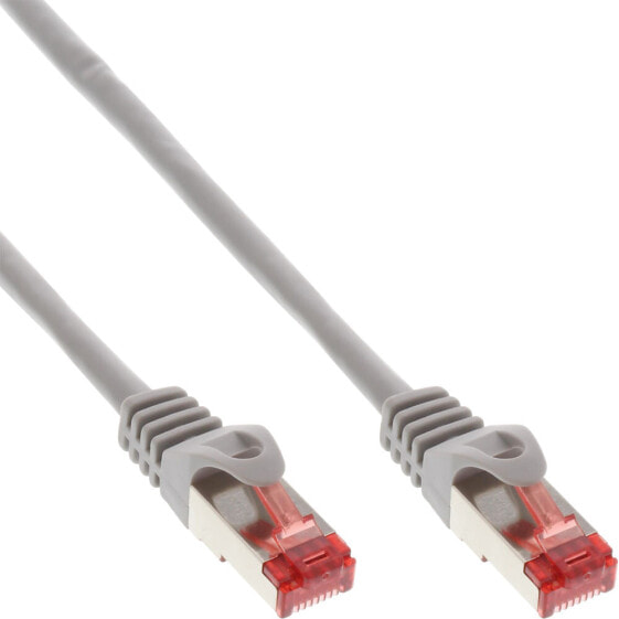 InLine 25pcs. Bulk-Pack Patch cable - S/FTP (PiMf) - Cat.6 - PVC - CCA - grey - 5m