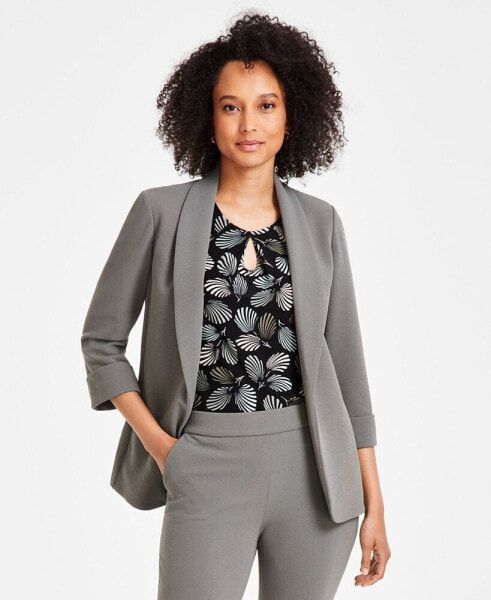 Women's Shawl-Collar Open-Front Blazer