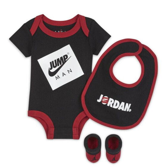 [NJ0414-023] Baby Air Jordan Bodysuit, Bib and Booties 3-PC Box Set