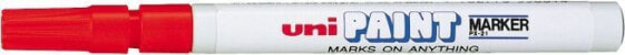 Фломастер масляный Uni Mitsubishi Pencil Marker PX21 красный