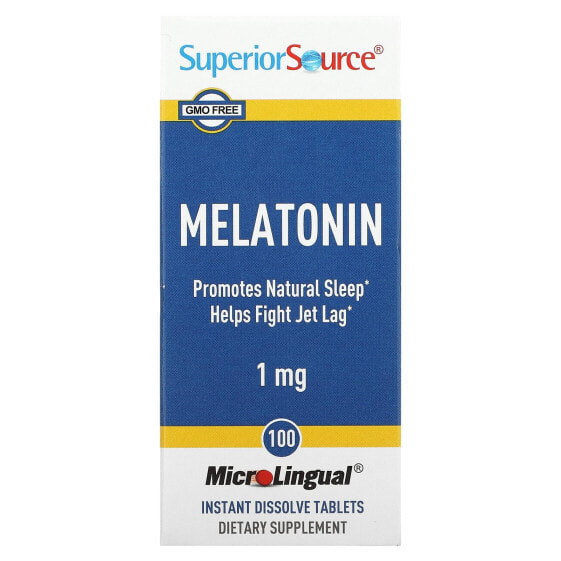 Витамин Superior Source Melatonin 10 мг, 100 таблеток для моментального растворения MicroLingual