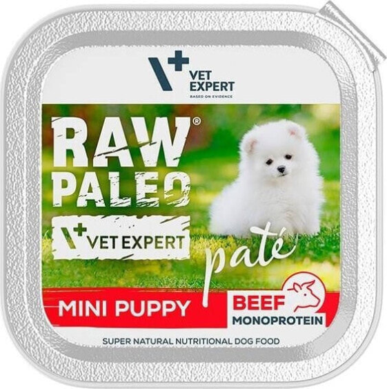 Raw Paleo Vetexpert RAW PALEO PATE MINI puppy beef 150g - wołowina tacka