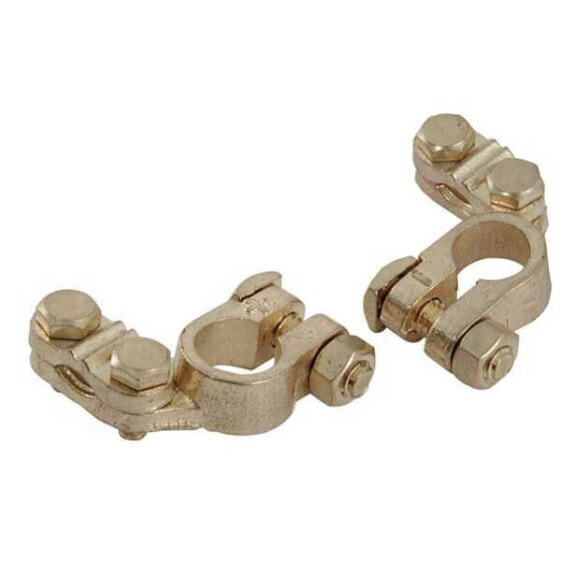 EUROMARINE Double Clamp Brass Battery Terminal