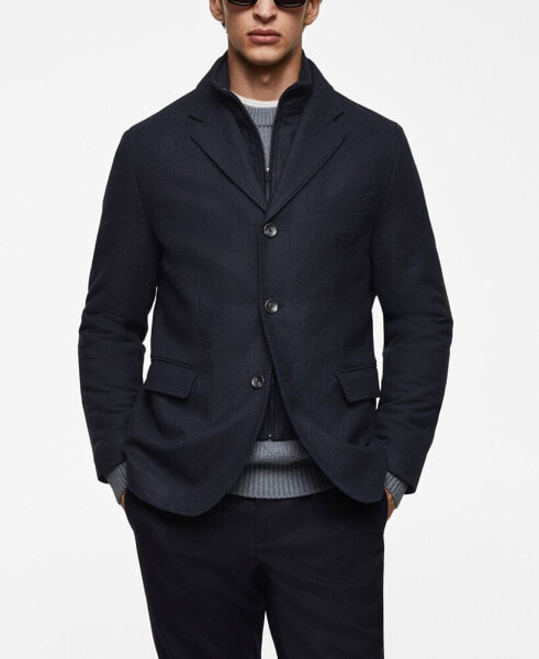 Men's Quilted Wool Jacket