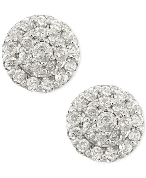 Серьги Macy's diamond Cluster Stud