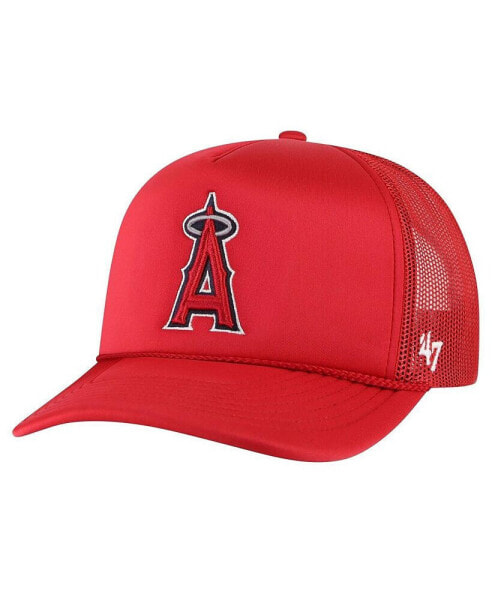 Men's Red Los Angeles Angels Foamo Trucker Snapback Hat