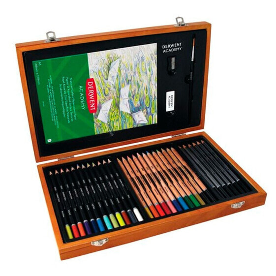 DERWENT Sketching Pencils Watercolours Notebook Painting Kit 35 Units