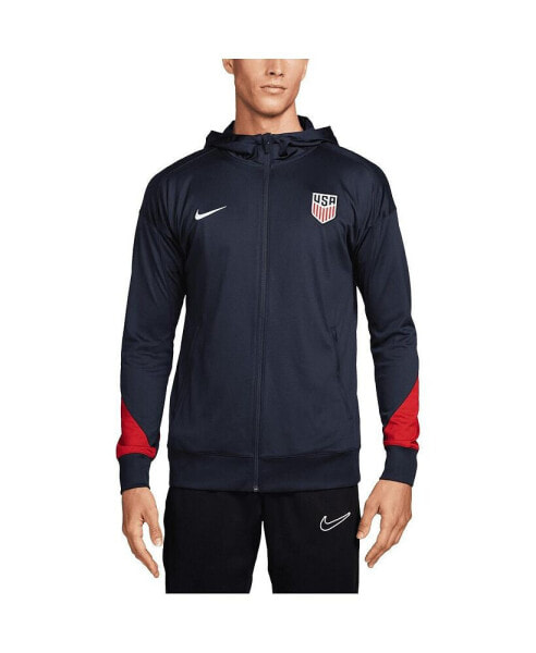 Men's Navy USMNT 2024 Strike Full-Zip Hoodie Track Jacket