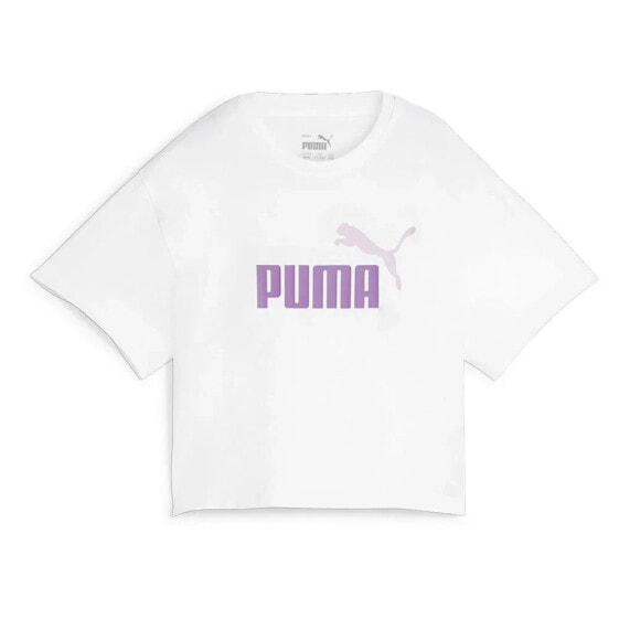 PUMA Logo Cropped short sleeve T-shirt