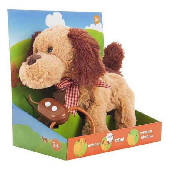 Мягкая игрушка BB Fun Плюшевая собака коричневая 22 см