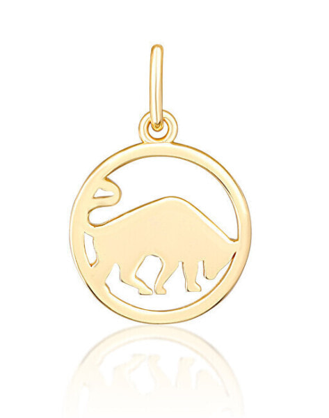 Gold-plated Taurus sign pendant SVLP1080X61GOBY
