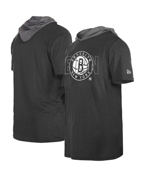 Men's Black Brooklyn Nets Active Hoodie T-shirt