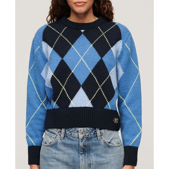 SUPERDRY Jacquard Pattern Crew Sweater