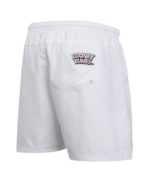 Men's White Looney Tunes Bugs Bunny Melted Skeleton Shorts