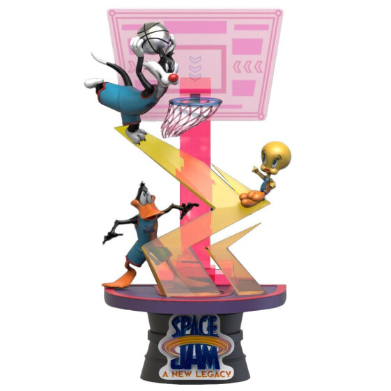 BEAST KINGDOM Space Jam 2 Silvestre Piolin Y Pato Lucas Diorama Dstage Figure