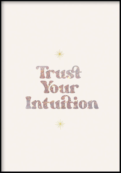 Vertraue Intuition Poster