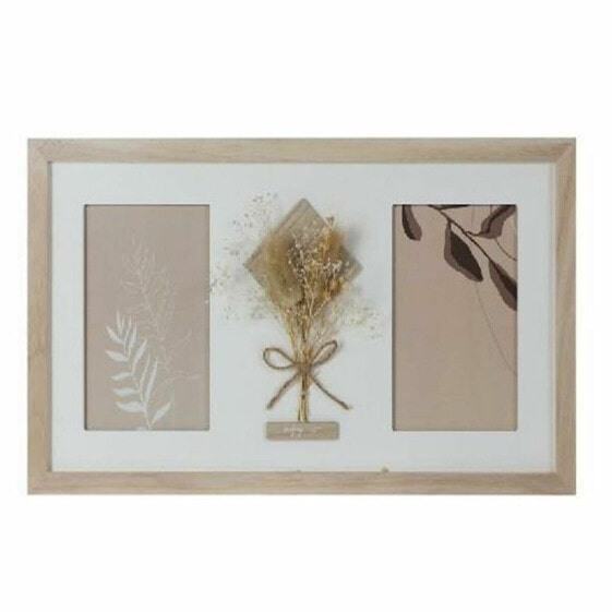 Фото рамка DKD Home Decor 39 x 1,2 x 22 cm Стеклянный Натуральный Белый Shabby Chic