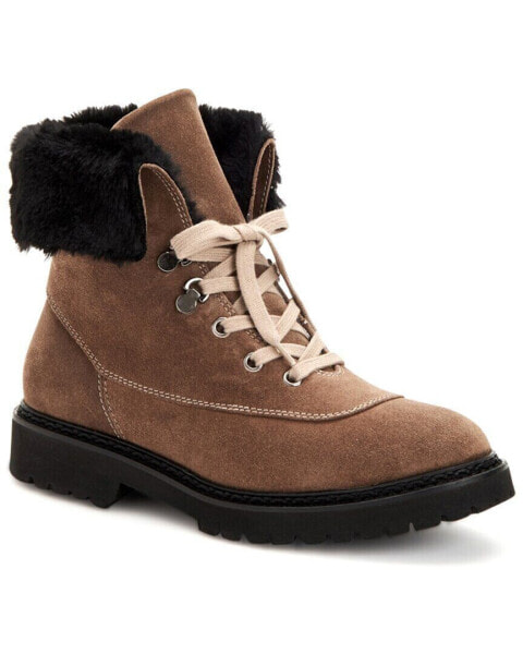 Aquatalia Marly Weatherproof Suede Boot Women's Brown 9.5