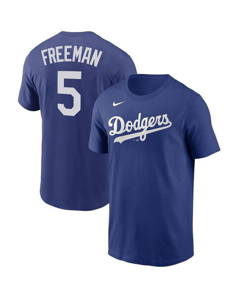 Men's Freddie Freeman Royal Los Angeles Dodgers Player Name & Number T-shirt