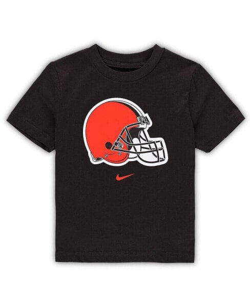 Toddler Boys and Girls Brown Cleveland Browns Logo T-shirt