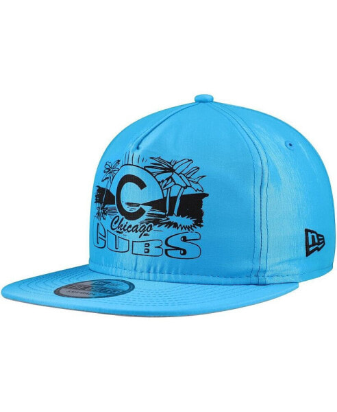 Men's Blue Chicago Cubs Neon Golfer Snapback Hat