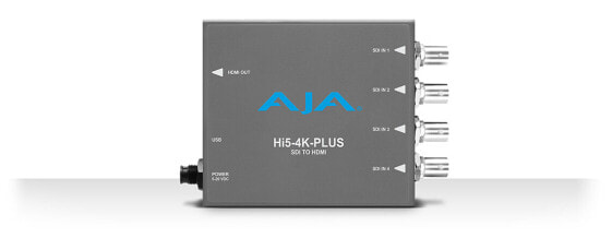 AJA Hi5-4K-Plus - Active video converter - Grey - 4096 x 2160 - - - 480i,576i,720p,1080i,1080p,2160p - BNC - HDMI