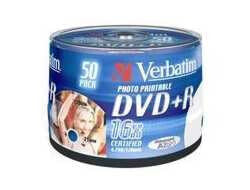 Диски Verbatim DVD+R 4,7 ГБ для записи - 50 шт - 4,7 ГБ