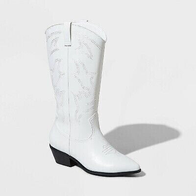 Women's Brynley Western Boots - Wild Fable Off-White 6