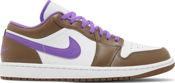 [553558-215] Mens Air Jordan RETRO 1 LOW 'PURPLE MOCHA'