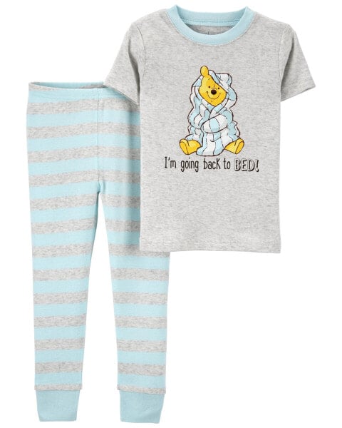 Toddler Disney Winnie The Pooh 100% Snug Fit Cotton Pajamas 5T