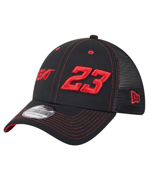 Men's Black Bubba Wallace Driver 39THIRTY Trucker Fitted Hat